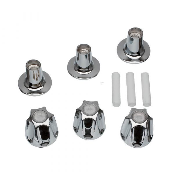 Tub/Shower 3-Handle Remodeling Trim Kit for Price Pfister Verve in Chrome