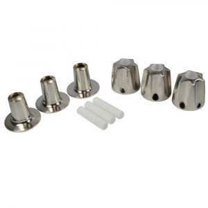 Tub/Shower 3-Handle Remodeling Trim Kit for Price Pfister Verve in Brushed Nickel
