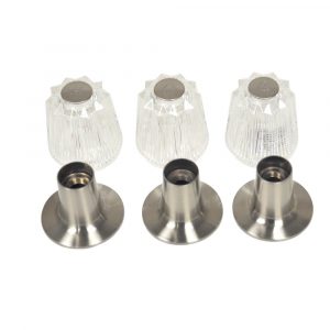 Tub/Shower 3-Handle Remodeling Trim Kit for Price Pfister Windsor in Brushed Nickel