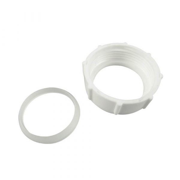 1-1/4 in. Slip Joint Nut & Washer in White