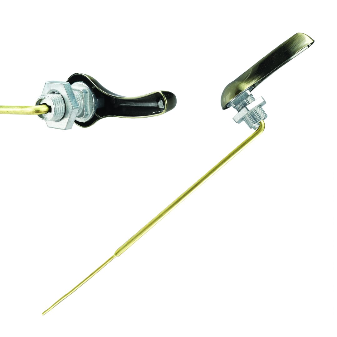 10 in. Universal Toilet Handle in Antique Brass Danco