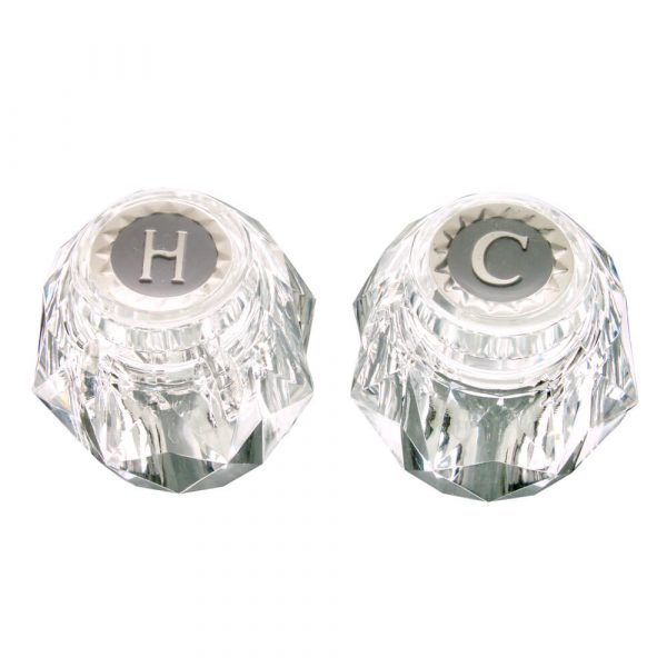 Faucet Handles for Moen/Stanadyne in Clear Acrylic
