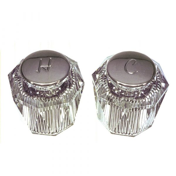 Faucet Handles for Price Pfister in Clear Acrylic
