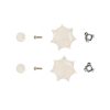Universal Small Handles w/ Removable Skirt in Clear Acrylic