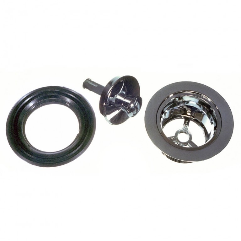 11/2 in. Mobile Home/RV Tub Drain Stopper in Chrome Danco