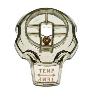 Temp. Control Knob Faucet Handle for Mixet Faucets in Smoke