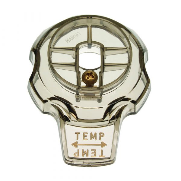 Temp. Control Knob Faucet Handle for Mixet Faucets in Smoke