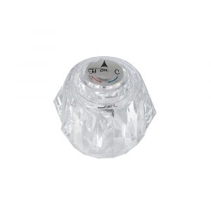 Faucet Handle for Delta Model 600 Series Tub and Shower in Clear Acrylic