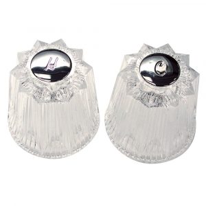 Large Windsor Style Handles for Price Pfister in Clear Acrylic