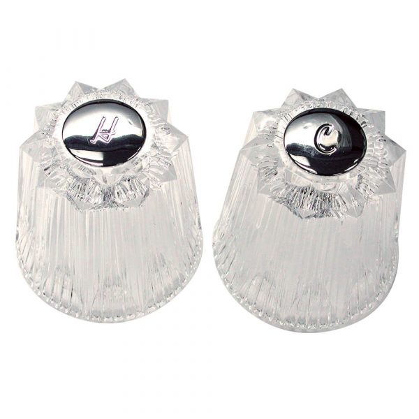 Large Windsor Style Handles for Price Pfister in Clear Acrylic