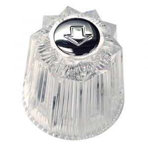 Large Windsor Style Diverter Handle for Price Pfister in Clear Acrylic