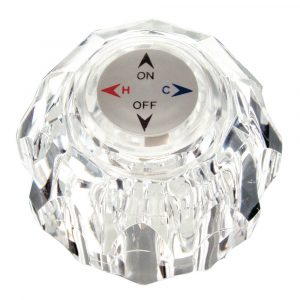 Faucet Handle for Lavatory & Tub/Shower in Clear Acrylic