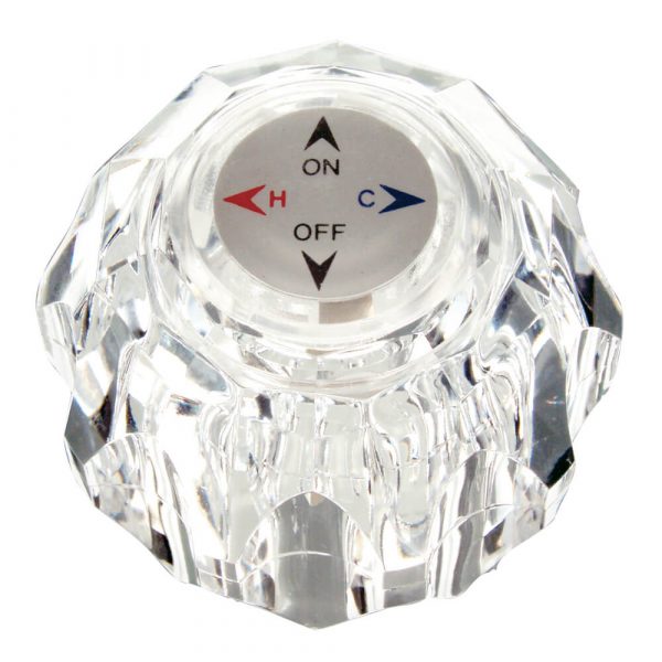 Faucet Handle for Lavatory & Tub/Shower in Clear Acrylic