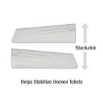 Multi-Purpose E-Z Wedge Toilet Shims (6-Pack)