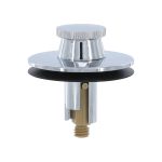 10th image of Lift and Turn Drain Stopper in Chrome