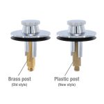 5th image of Lift and Turn Drain Stopper in Chrome