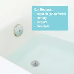 2nd image of Lift and Turn Drain Stopper in Chrome