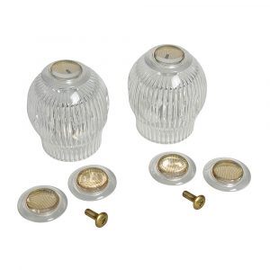 Faucet Handles for Sterling Tub & Shower in Clear Acrylic