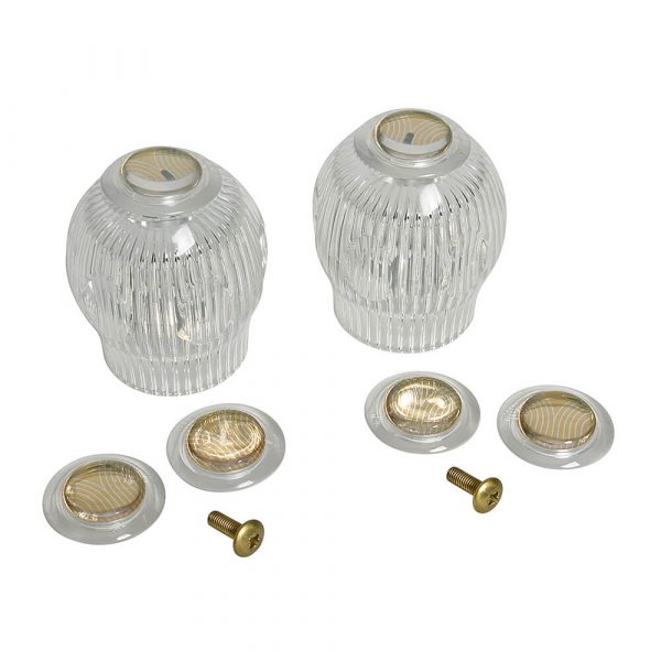 Faucet Handles for Sterling Tub & Shower in Clear Acrylic