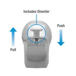Diverter Tub Spout in Chrome