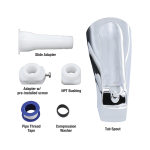 Diverter Tub Spout in Chrome