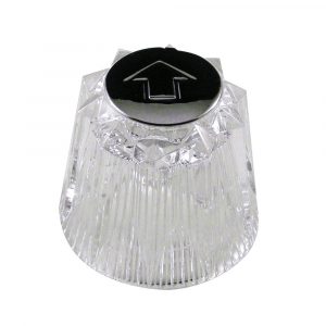 Small Windsor Style Diverter Handle for Price Pfister in Clear Acrylic
