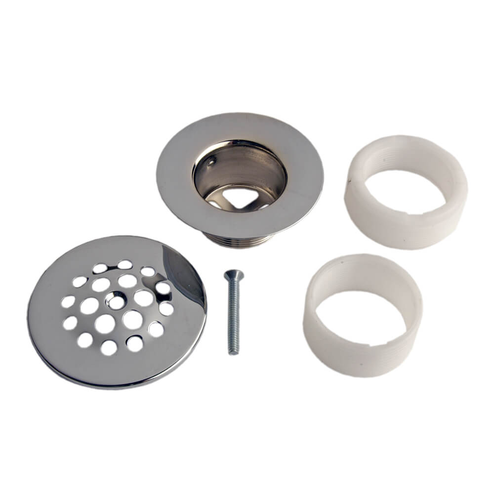 Danco Hair Catcher Shower Drain Cover In Chrome in the Bathtub