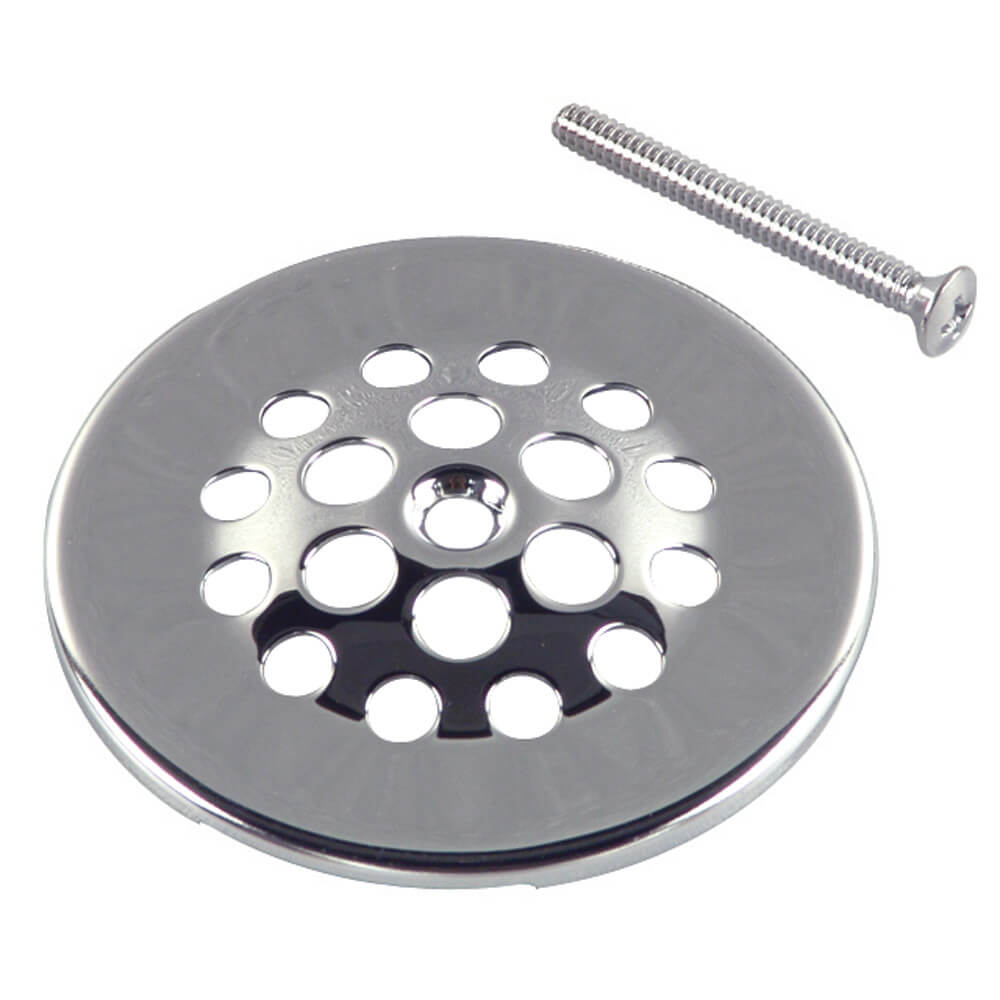 Bathtub Drain Cover With Screw, Chrome