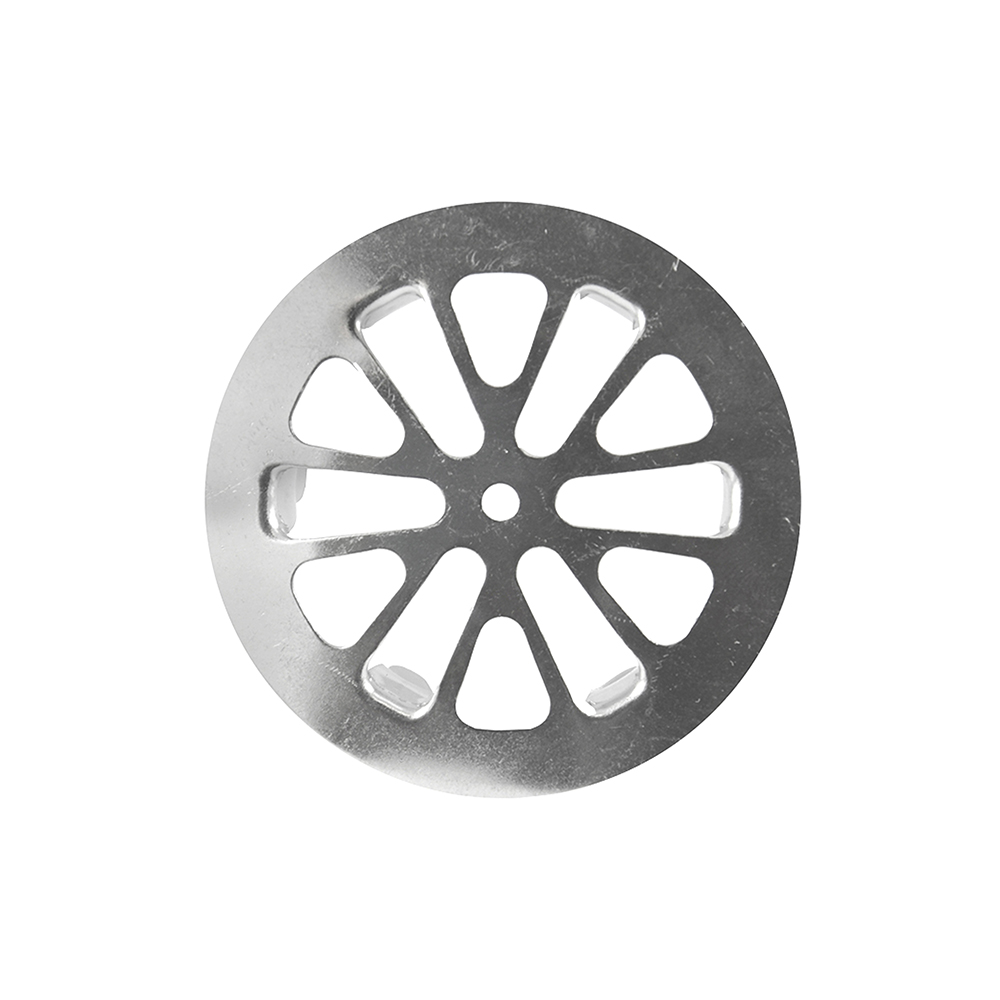 Square Snap-In Shower Drain Cover in Chrome - Danco