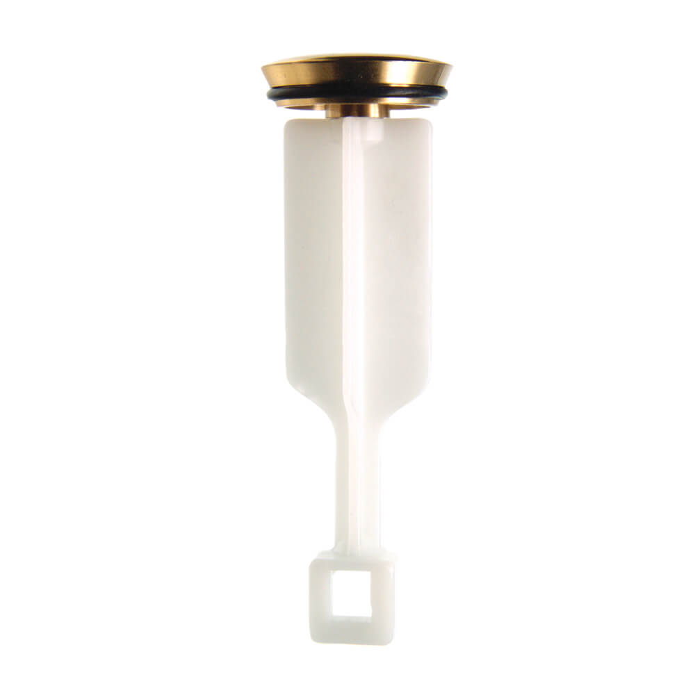 Touch-Toe Bathtub Drain Stopper in Polished Brass - Danco