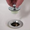 Universal Lift and Turn Tub Drain Trim Kit with Overflow in Chrome