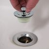 2nd image of Universal Lift and Turn Tub Drain Trim Kit with Overflow in Chrome