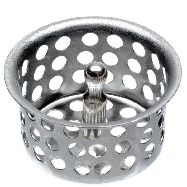 1-9/16 in. Basket Strainer with Post in Chrome