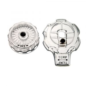 Volume Control Knob Faucet Handle for Mixet Faucets in Clear