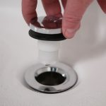 Touch-Toe Tub Drain Trim Kit with Overflow in Chrome