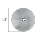 4th image of Single Hole Bathtub Drain Overflow Plate in Chrome