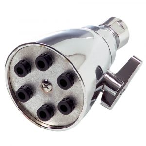 Universal Adjustable 6- Jet Showerhead in Chrome