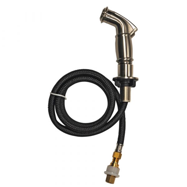 Decorative Side-Spray and Hose in Brushed Nickel