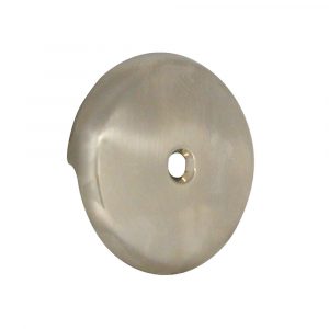 Single Hole Bathtub Drain Overflow Plate in Brushed Nickel