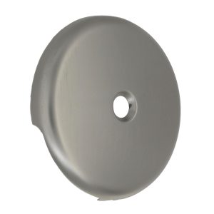 Single Hole Bathtub Drain Overflow Plate in Brushed Nickel