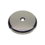 Single Hole Bathtub Drain Overflow Plate in Brushed Nickel