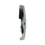 Single Hole Bathtub Drain Overflow Plate in Brushed Nickel