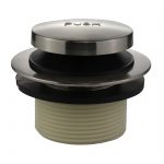 4th image of Touch-Toe Tub Drain Trim Kit with Overflow in Brushed Nickel