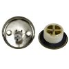 Trip Lever Tub Drain Trim Kit with Overflow in Brushed Nickel