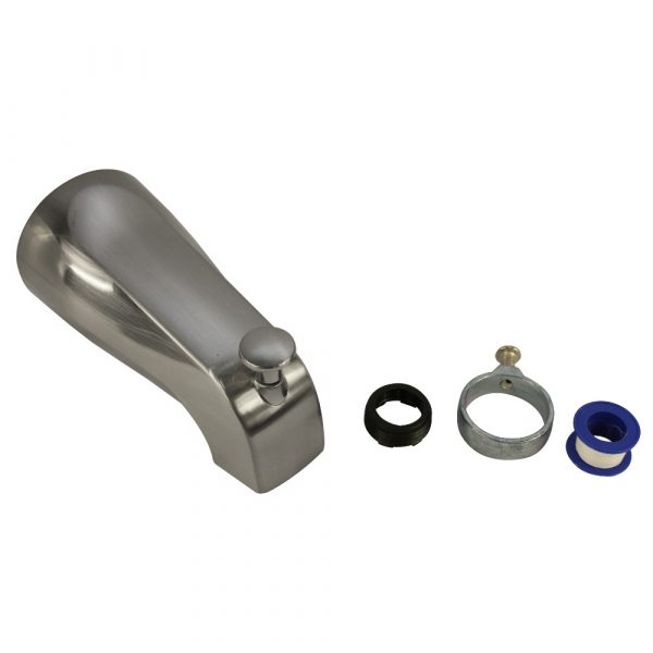 Tub Spout with Diverter in Brushed Nickel