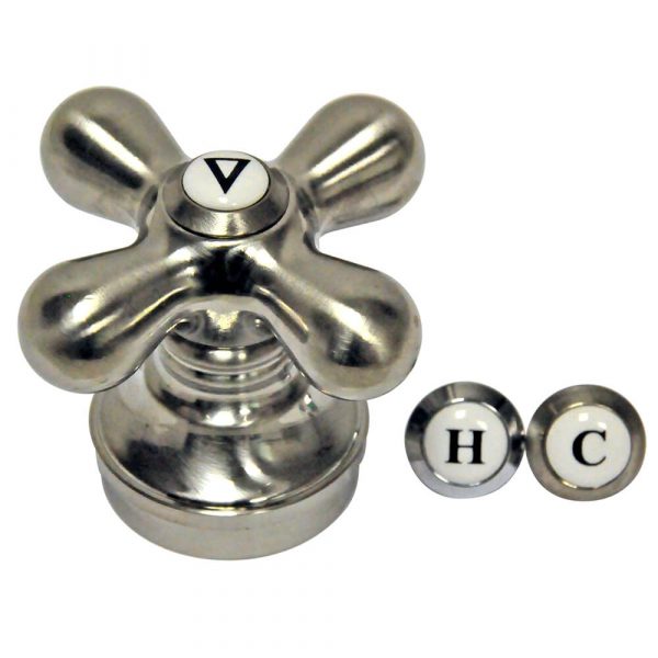 Faucet Cross-Arm Handle in Brushed Nickel