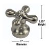 Faucet Cross-Arm Handle in Brushed Nickel