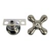 Faucet Cross-Arm Handle in Brushed Nickel