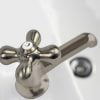 Faucet Cross-Arm Handle in Brushed Nickel