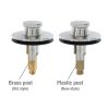 Lift and Turn Stopper in PVD Brushed Nickel